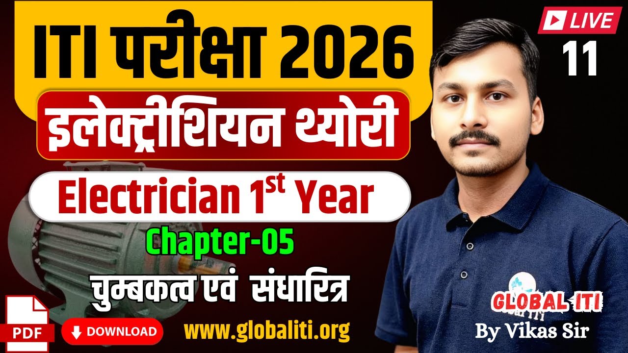ITI Electrician 1st Year Chapter- 05 magnetism and Capacitors
