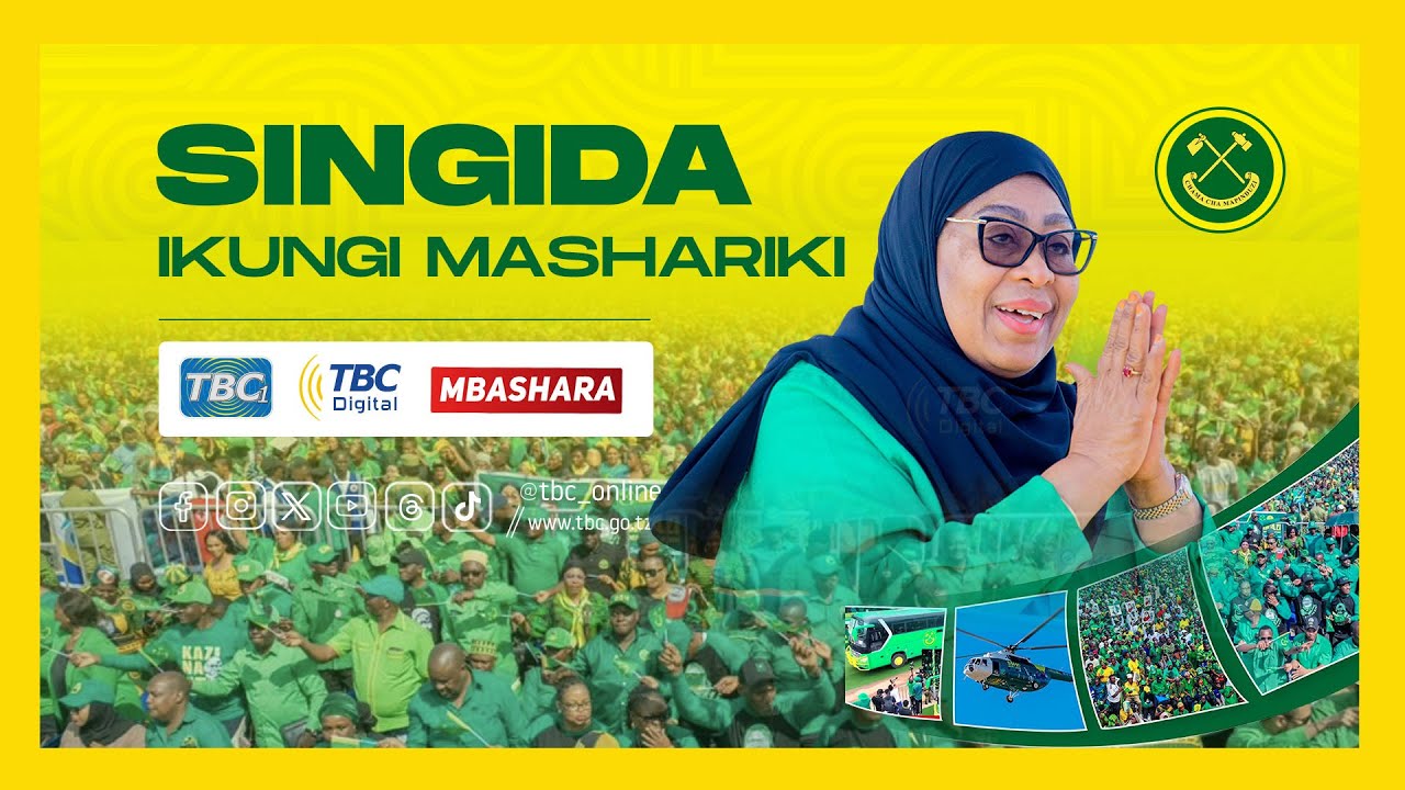 🔴#TBCLIVE: MKUTANO WA KAMPENI ZA MGOMBEA URAIS CCM - IKUNGI, SINGIDA