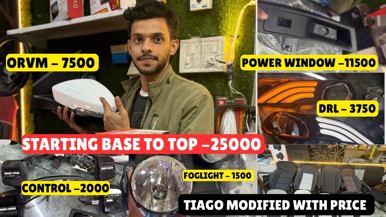 2025 Tata Tiago XE Modification With Price ✅ Tiago Modified ✅ Tata Tiago Genuine Accessories ✅ 