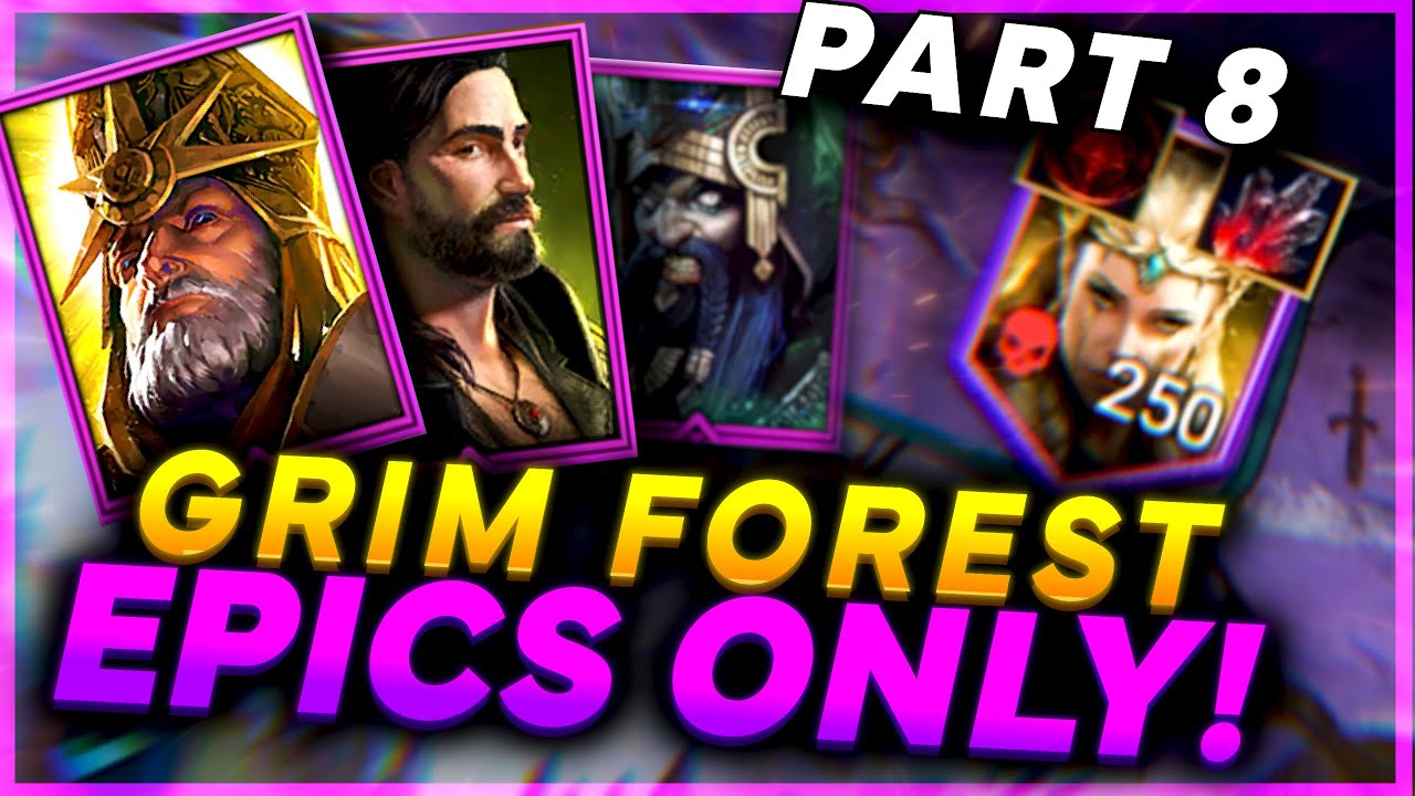 I DID IT! How I Completed Grim Forest With Epics Only Champions! | Raid Shadow Legends