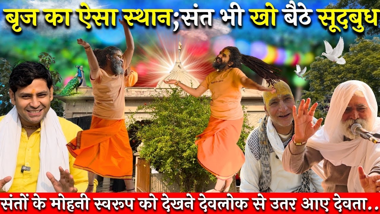 एक बार फिर संतों ने धरती पर उतारा स्वर्ग ..सूद बुध खो बैठे सब देखने वाले..@BrajVihar #santdarshan 