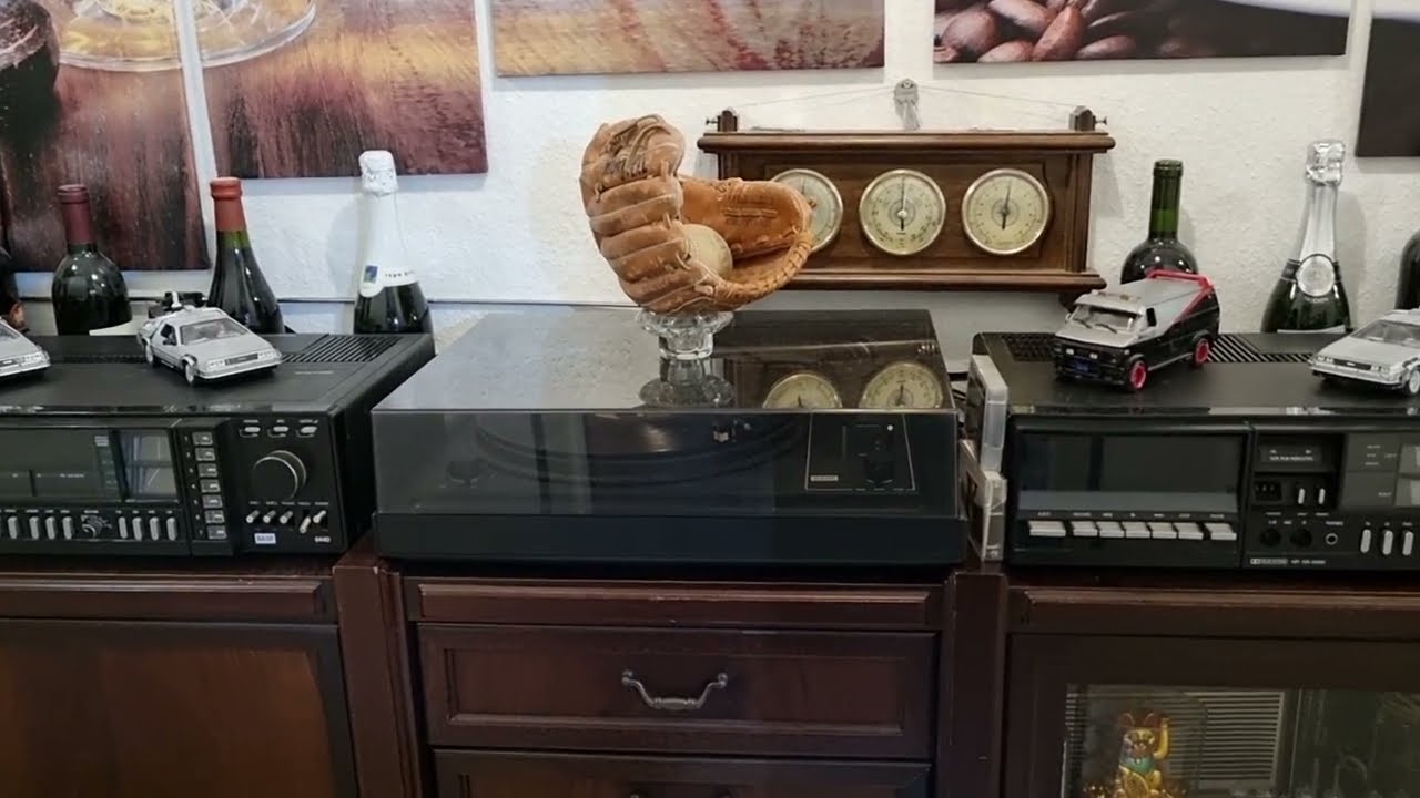 Kellerbar Musik Anlage BASF Receiver, Plattenspieler und Tapedeck 8440 , D3035 und 8120