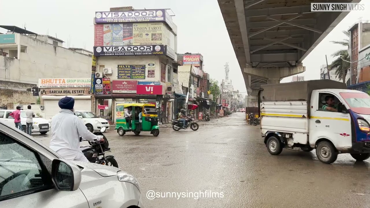 Ludhiana Driving Video 4K | Model Town Market | Koacher Market | Pakhowal Road | Sunny Singh Films