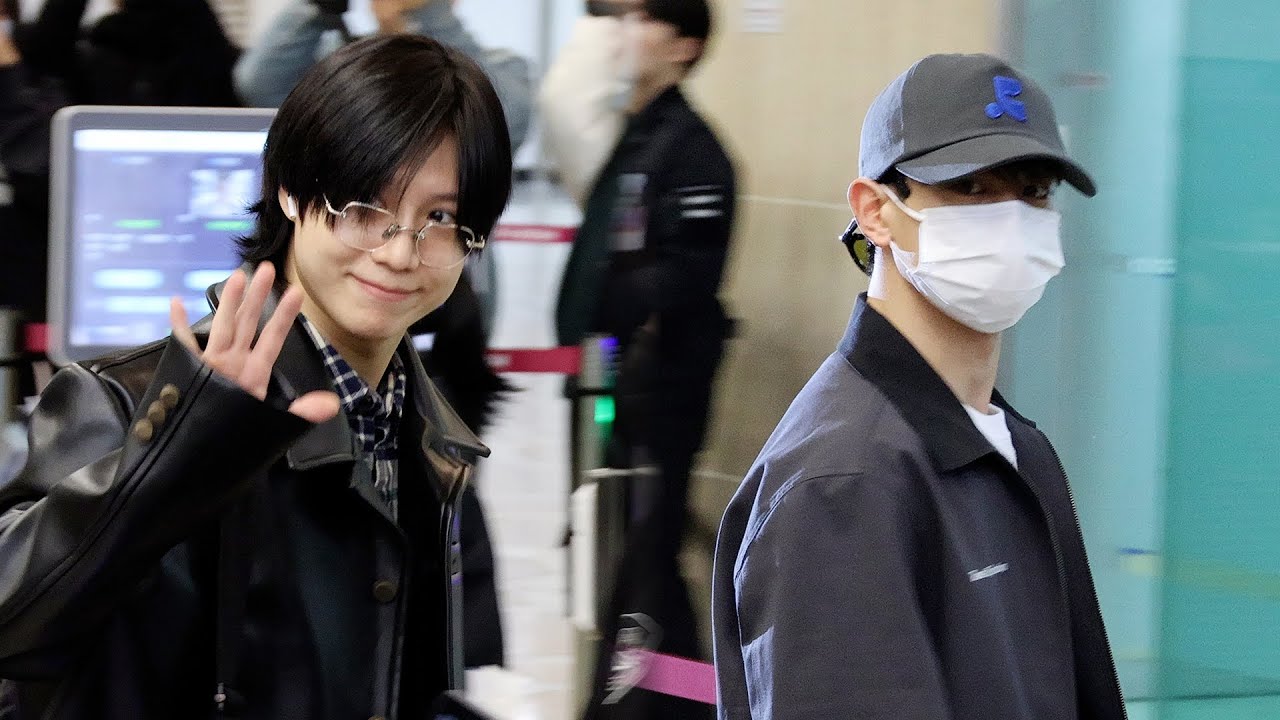샤이니(SHINee) 민호 태민 출국 (MINHO TAEMIN) Departure 직캠 | 김포공항 • 240219