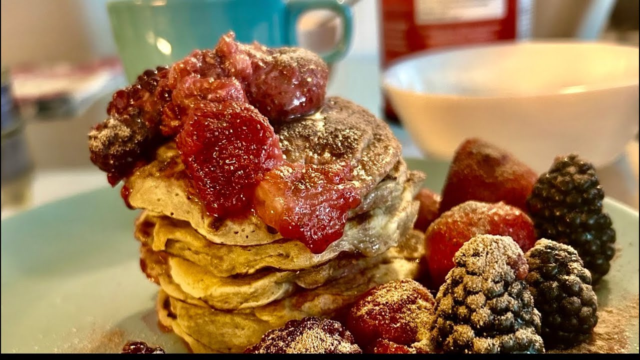 Healthy Berry Pancakes for Kids 🍓🫐 | Easy Family Breakfast Recipe