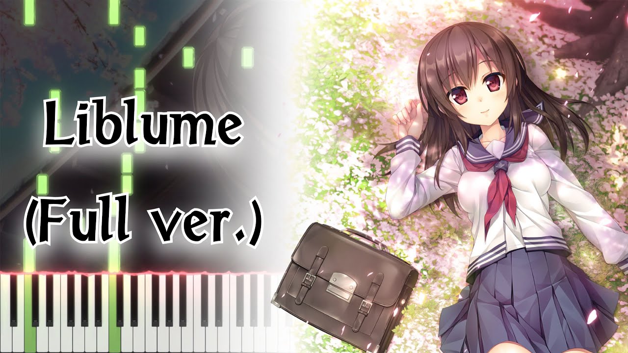 【生命のスペア OP】Liblume/霜月はるか (フル) ピアノアレンジ