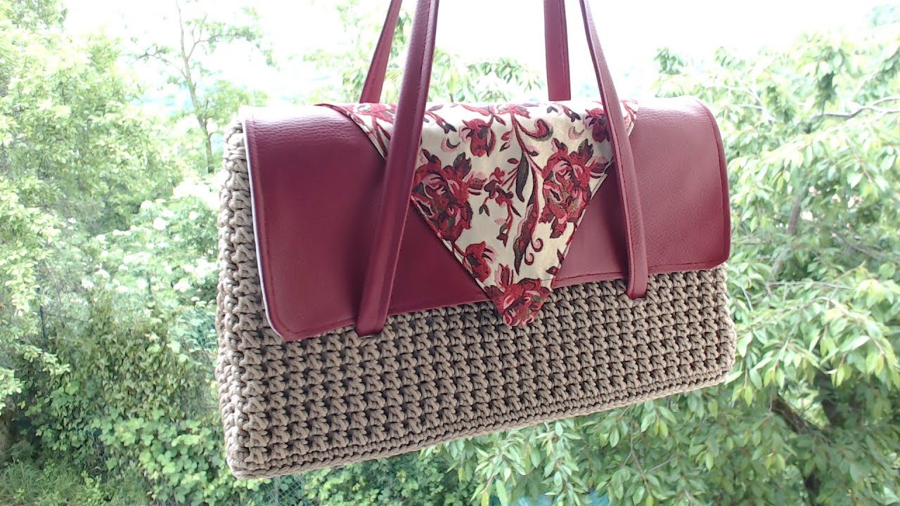 Tutorial: La  Borsa Marilyn borsa all'uncinetto elegante, pochette all'uncinetto,