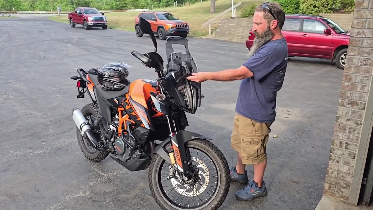 Ветровое стекло Running Panther для туристического мотоцикла KTM 390 Adventure 2020-2024 годов вы...