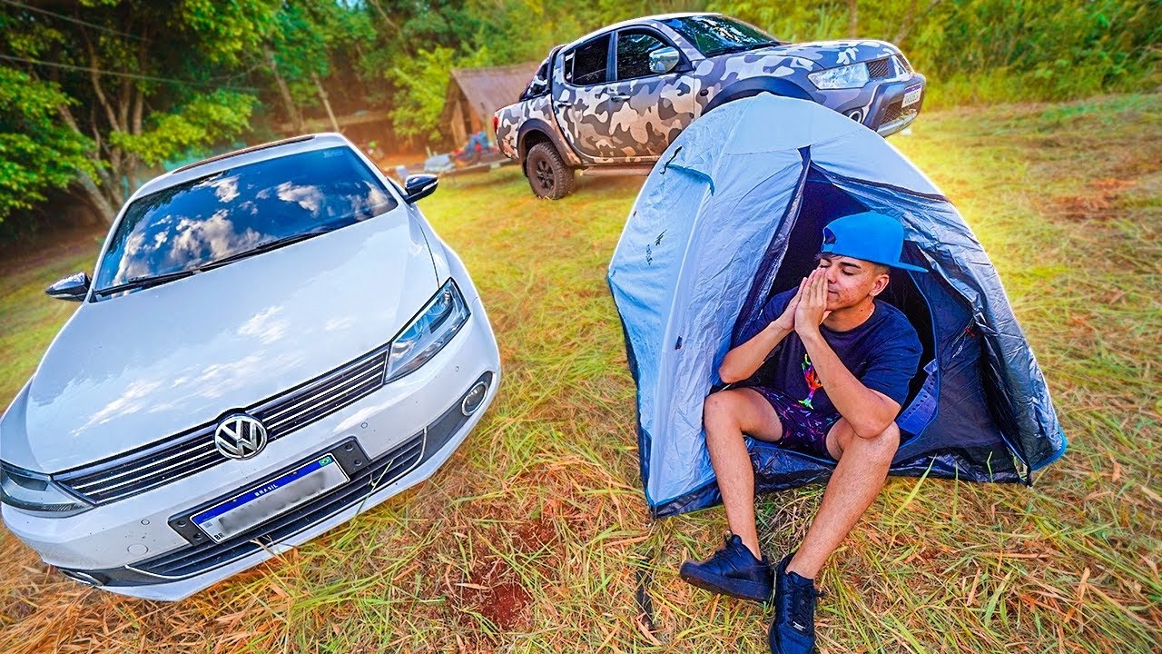 FUI DE JETTA ACAMPAR COM MEUS AMIGOS NO SÍTIO DOS CAÇADORES DE LENDAS !