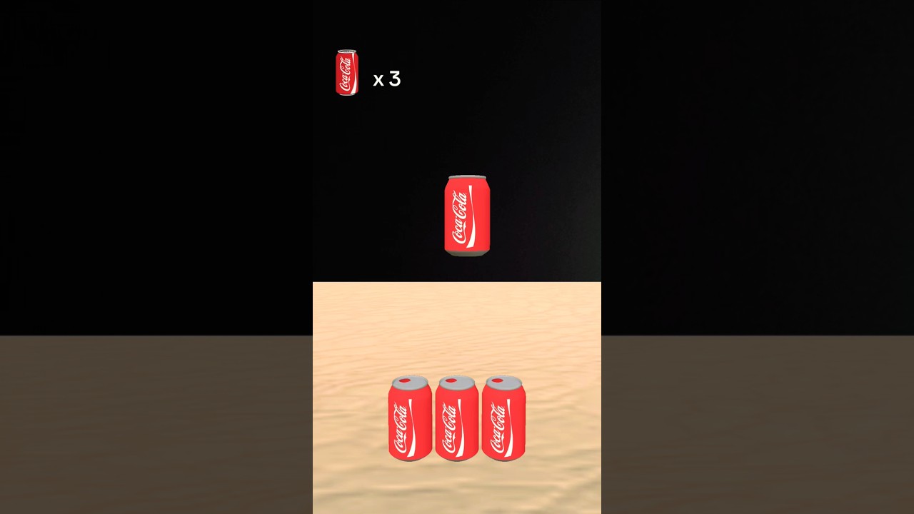 stacking Coca-Cola🥤#challenge #cocacola #gameplay #shorts #youtubeshorts #erumkhubaid