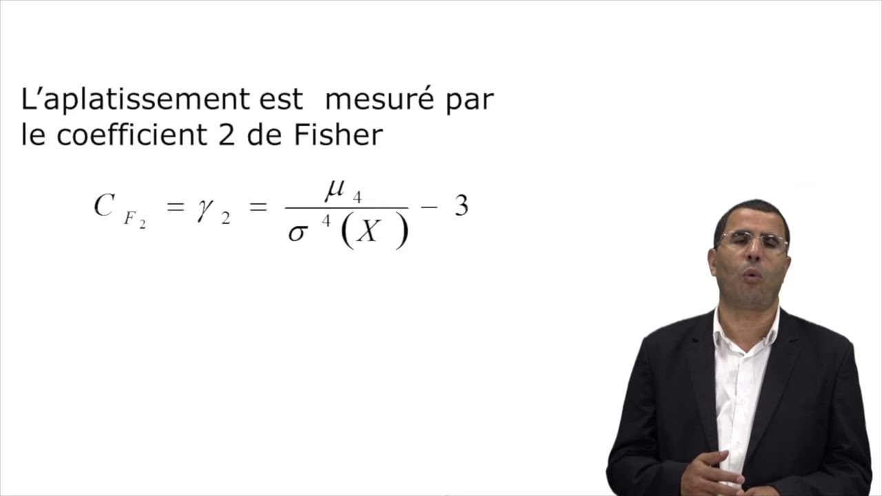 Statistique descriptive- Paramètres de forme, d'aplatissement et de concentration -Pr El Marzouki