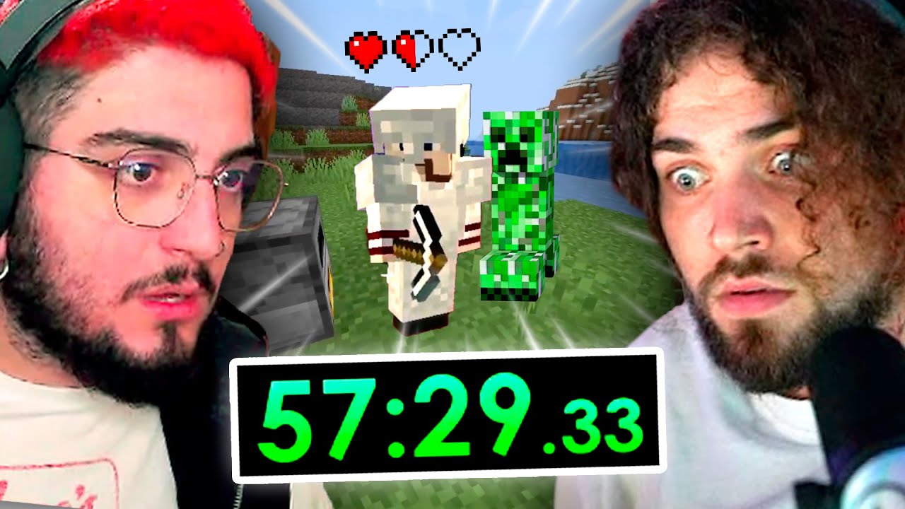 wuant e Kazzio fazem SPEEDRUN de Minecraft