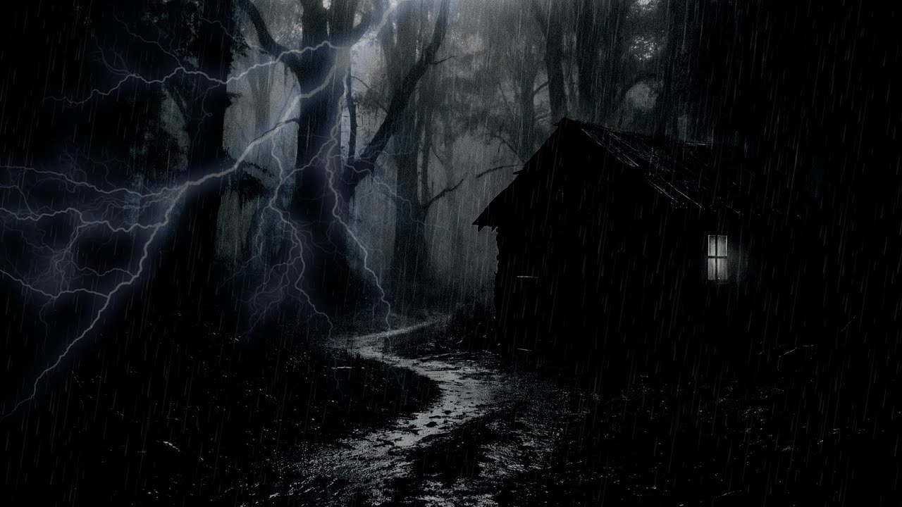 No Ads😴The Cozy Atmosphere of a Cabin on a Cold, Rainy Day | A Warm and Soothing Fireplace