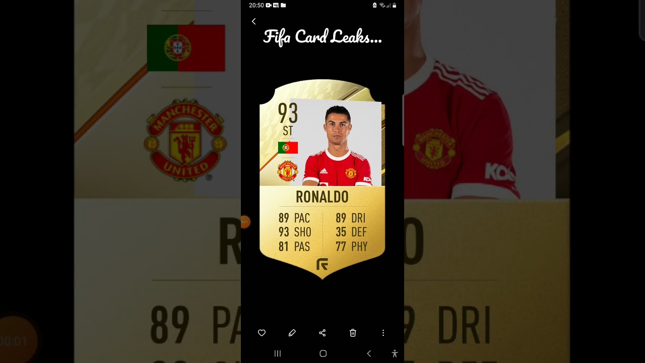 Fifa 22 Card Leaks Ronaldo vs Messi...