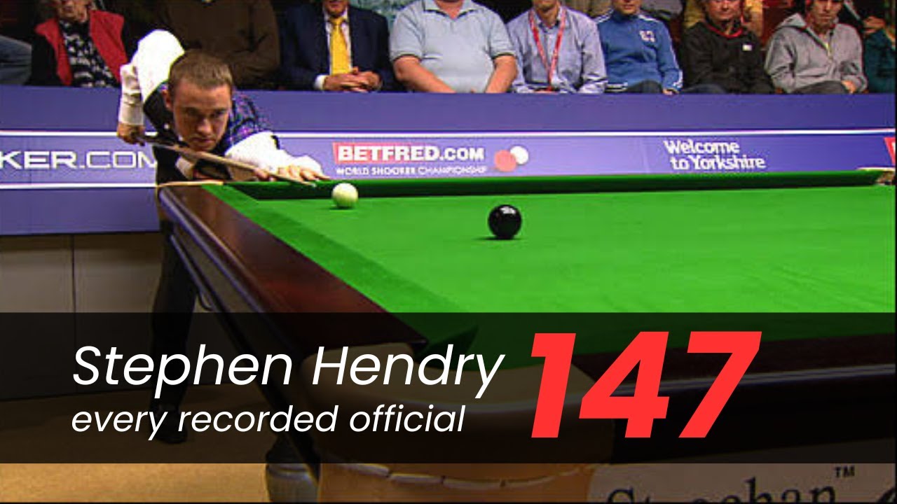 Stephen Hendry every recordered 147 maximum break - The King of Crucible - 147 complication