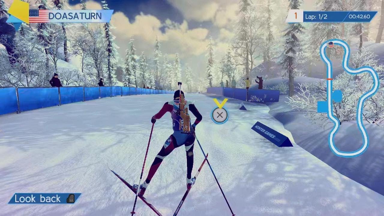 Winter Games 2023 Biathlon Gameplay