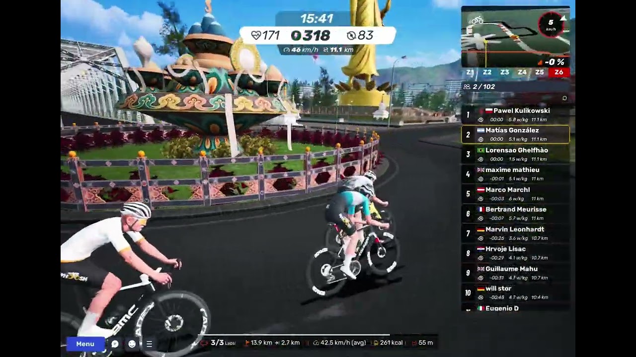 MyWhoosh Crit Racing Last 4km. 22/01/2026