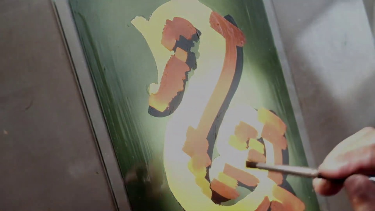 Reverse Glass Gilding Part 03 - Finishing
