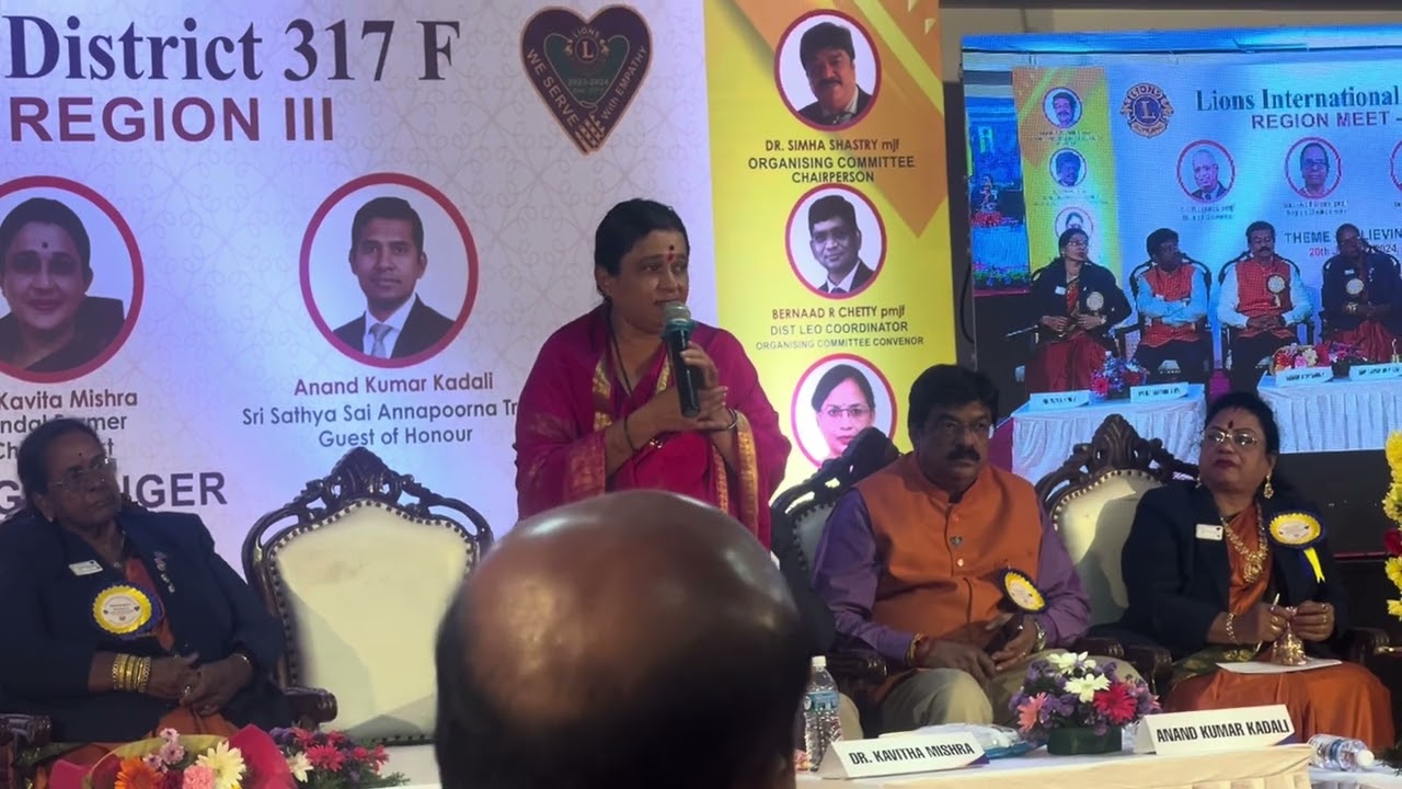Speech of Dr. Kavitha Mishra at Region III Meet