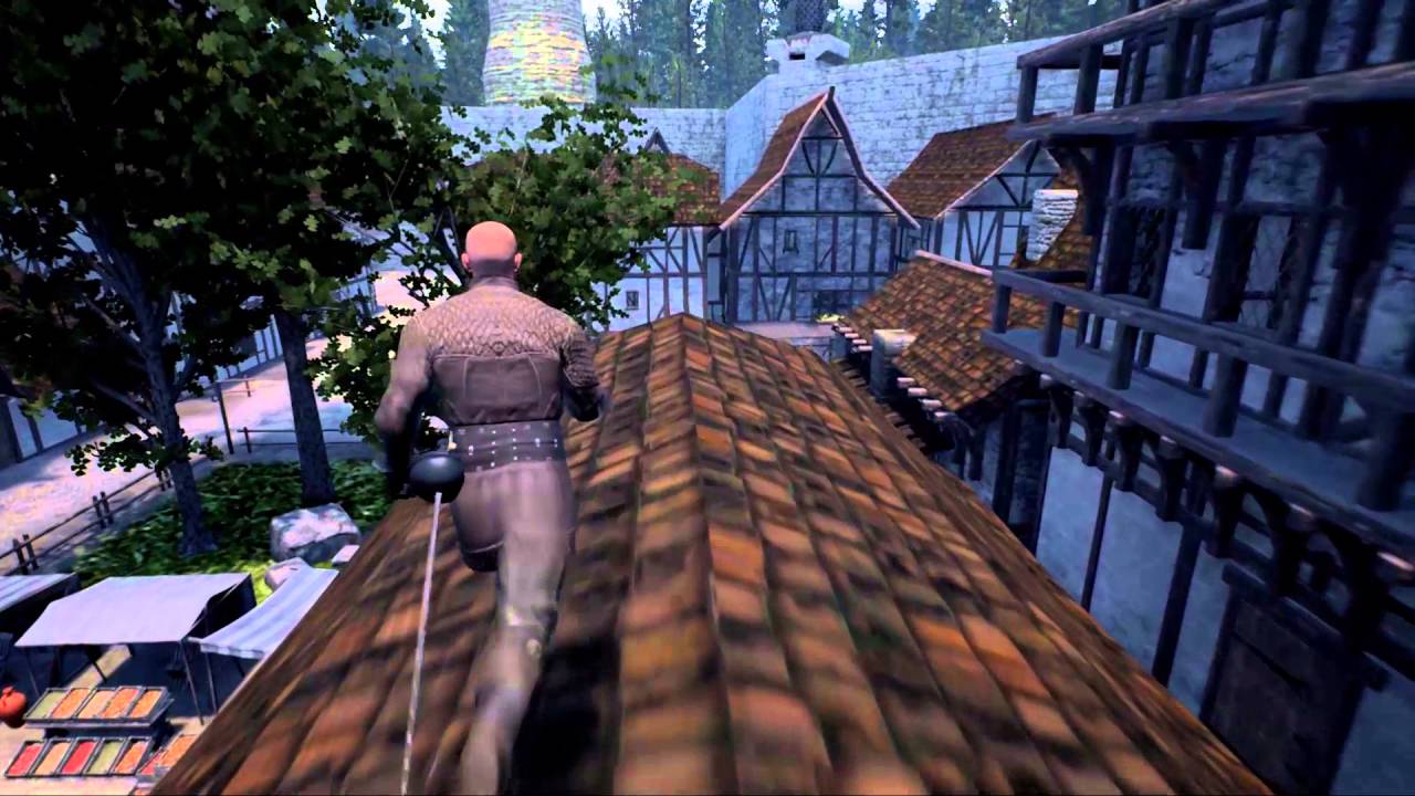 Chronicles of Elyria - Fun little flip on the rooftops