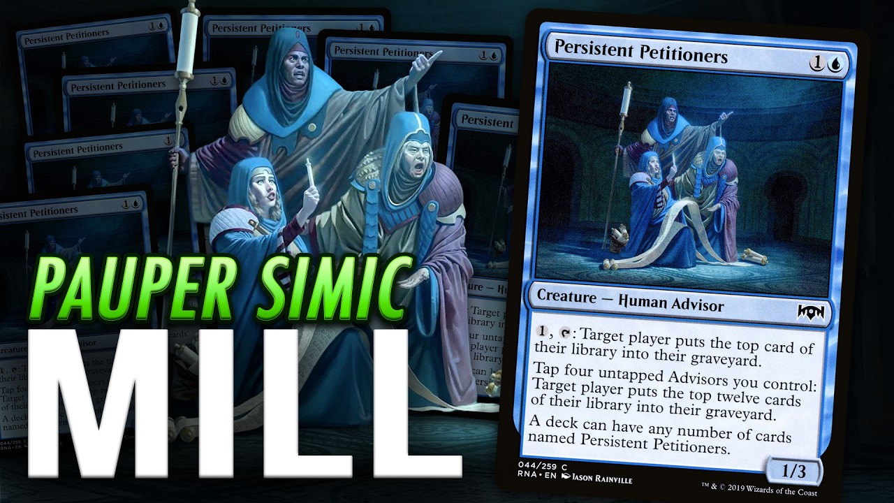 PAUPER'S BEST MILL DECK! Simic Persistent Petitioners Advisor Combo | MTG Magic: The Gathering