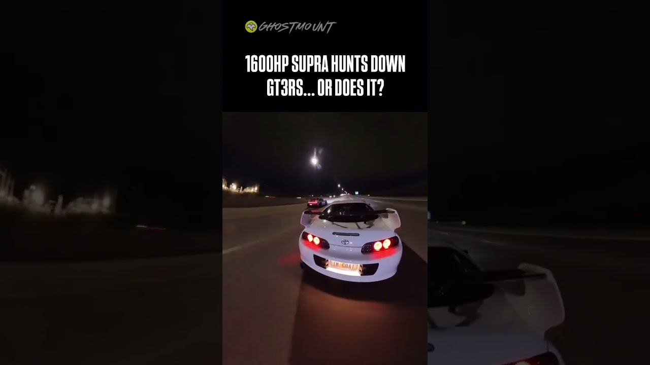 1600HP Supra Vs GT3RS @theghostmount Driver: @art_is_fast #ghostmount #reels #streetracing