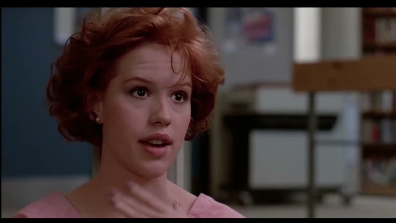 👀CLAIRE IS ASKED ABOUT HER VIRGINITY ~ The Breakfast Club 1985 #mollyringwald