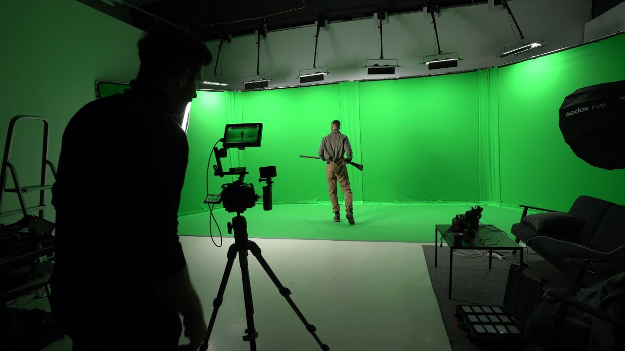 Использование фона Studiolink Chroma Key в студии | Видеофоны | Manfrotto