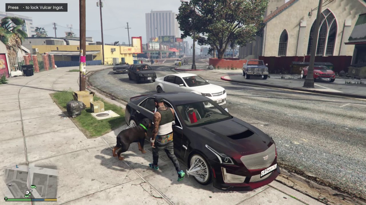 GTA V (Mods) SP/ Cadillac CTS V on Swangas