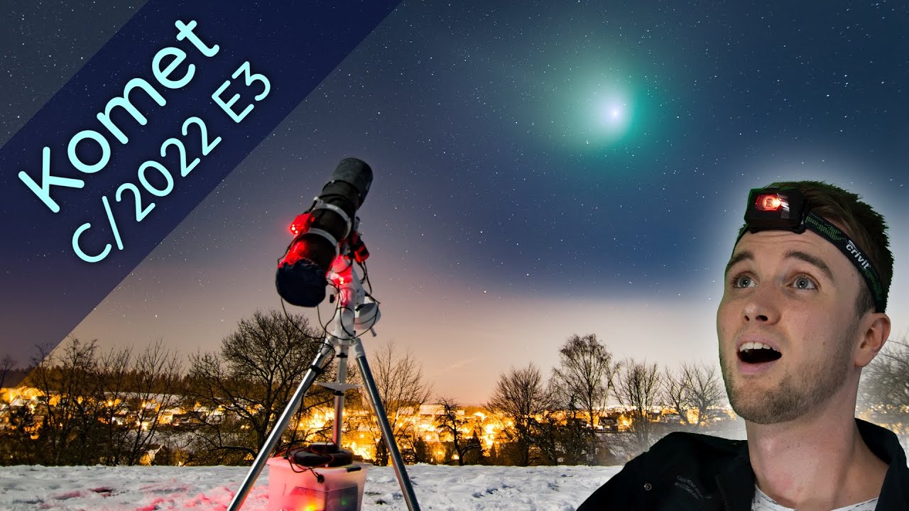 Zuletzt sahen ihn die Neandertaler! - Komet C/2022 E3 mit meinem Teleskop fotografiert.