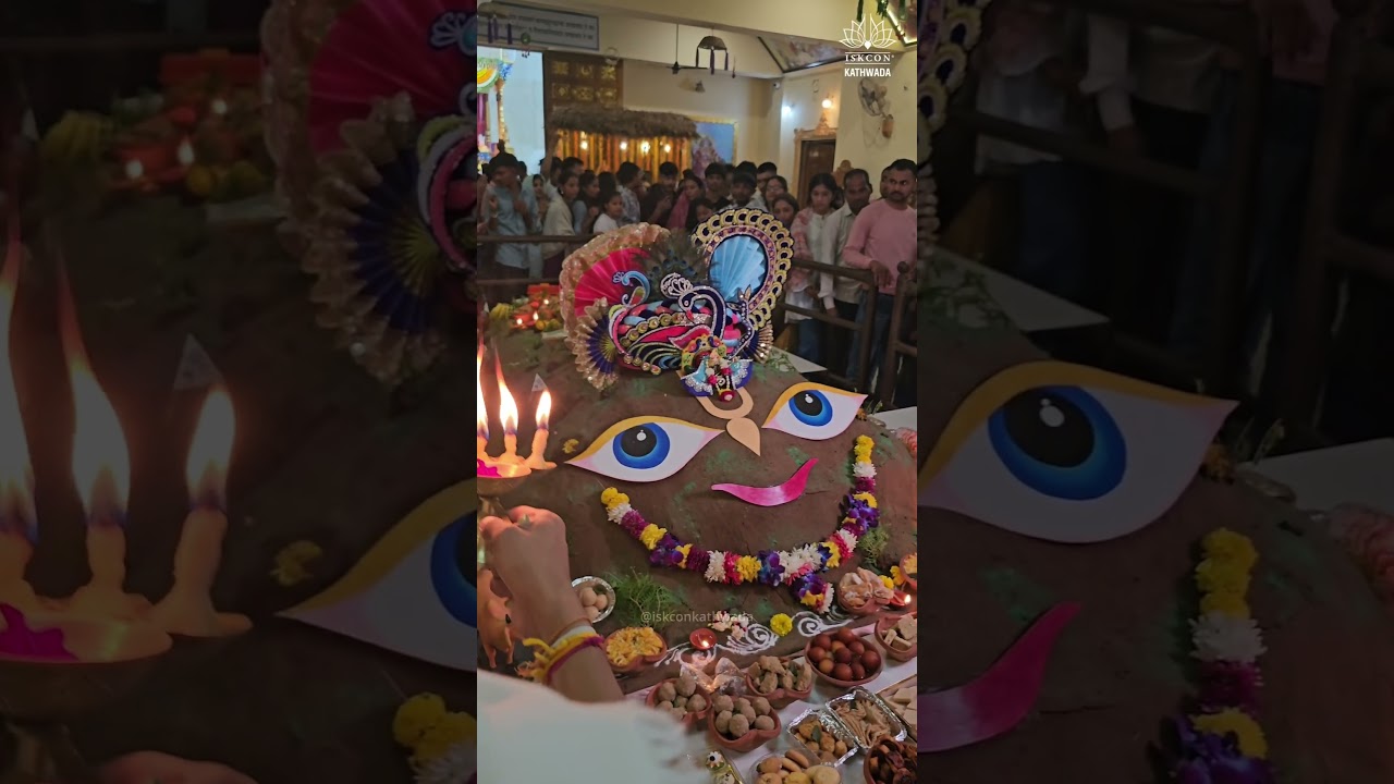 Govardhan Puja Festival ✨️ &hearts;️ #2025 #iskcon #festival