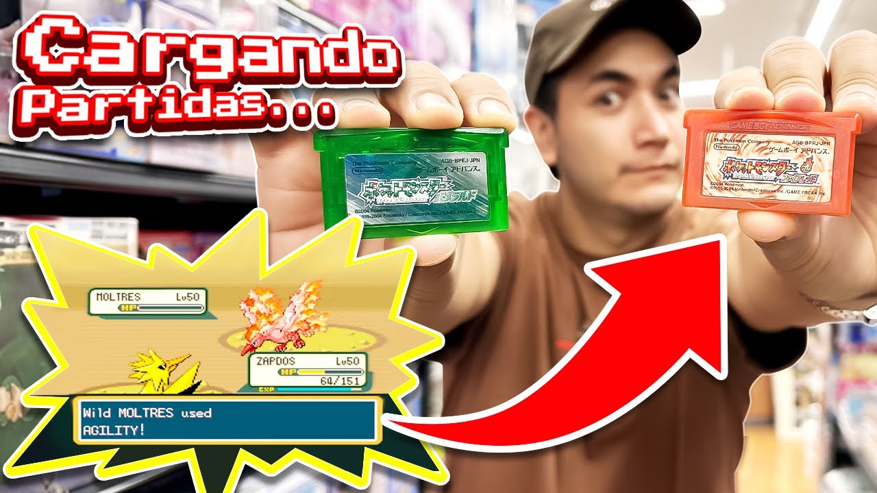 Partidas Guardadas de POKEMON en juegos usados de JAPON - ESMERALDA, ROJO FUEGO Y VERDE HOJA