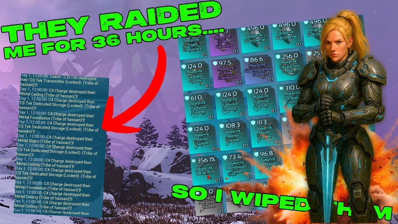 They Tried To Raid Me for 3 Days....... I Wiped Them In 30 Minutes From Their Mesh Base