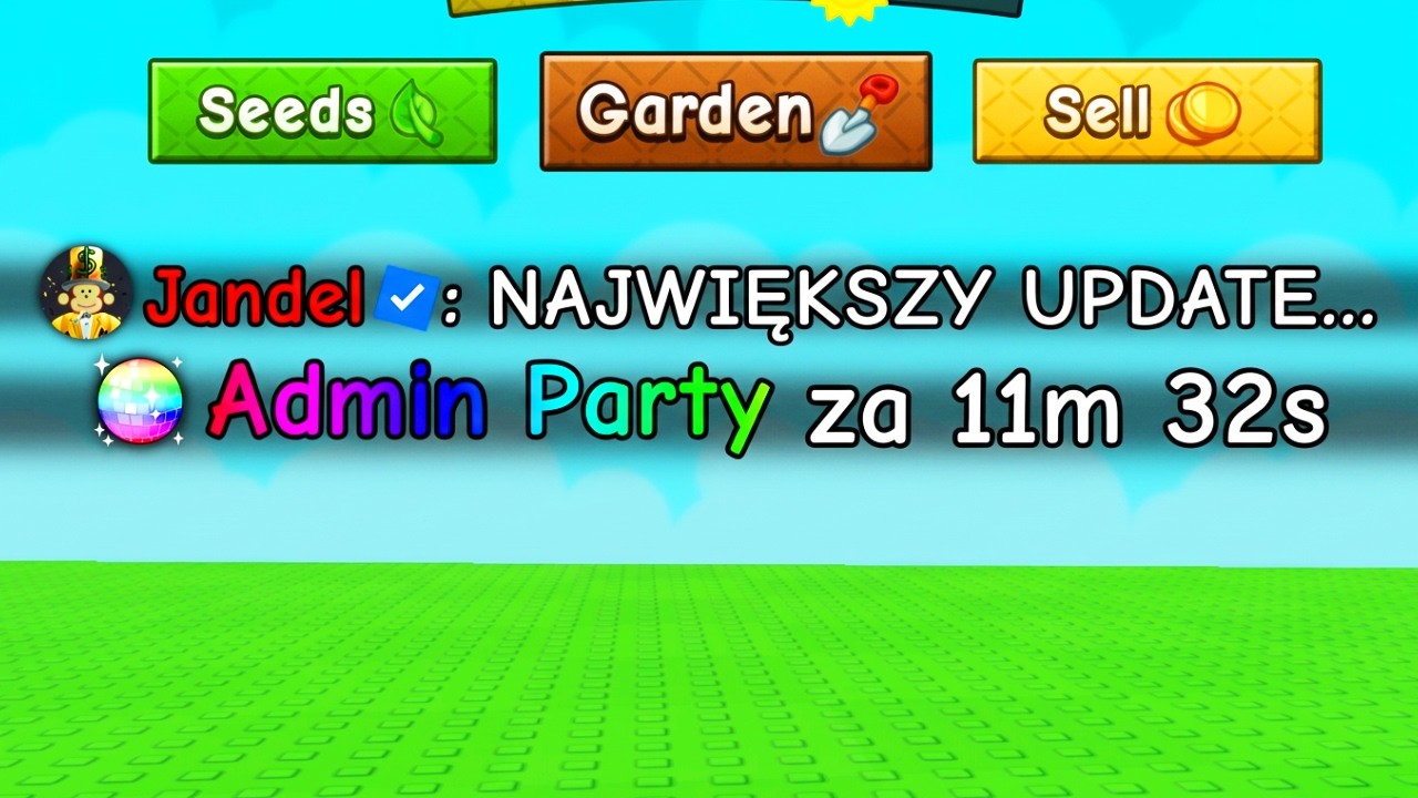 JENDAL&rsquo;S RETURN and ADMIN PARTY! in GROW a GARDEN 2