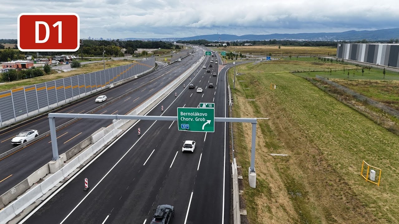 Nové vetvy križovatky D1 Triblavina/Bernolákovo sú otvorené (august 2025)