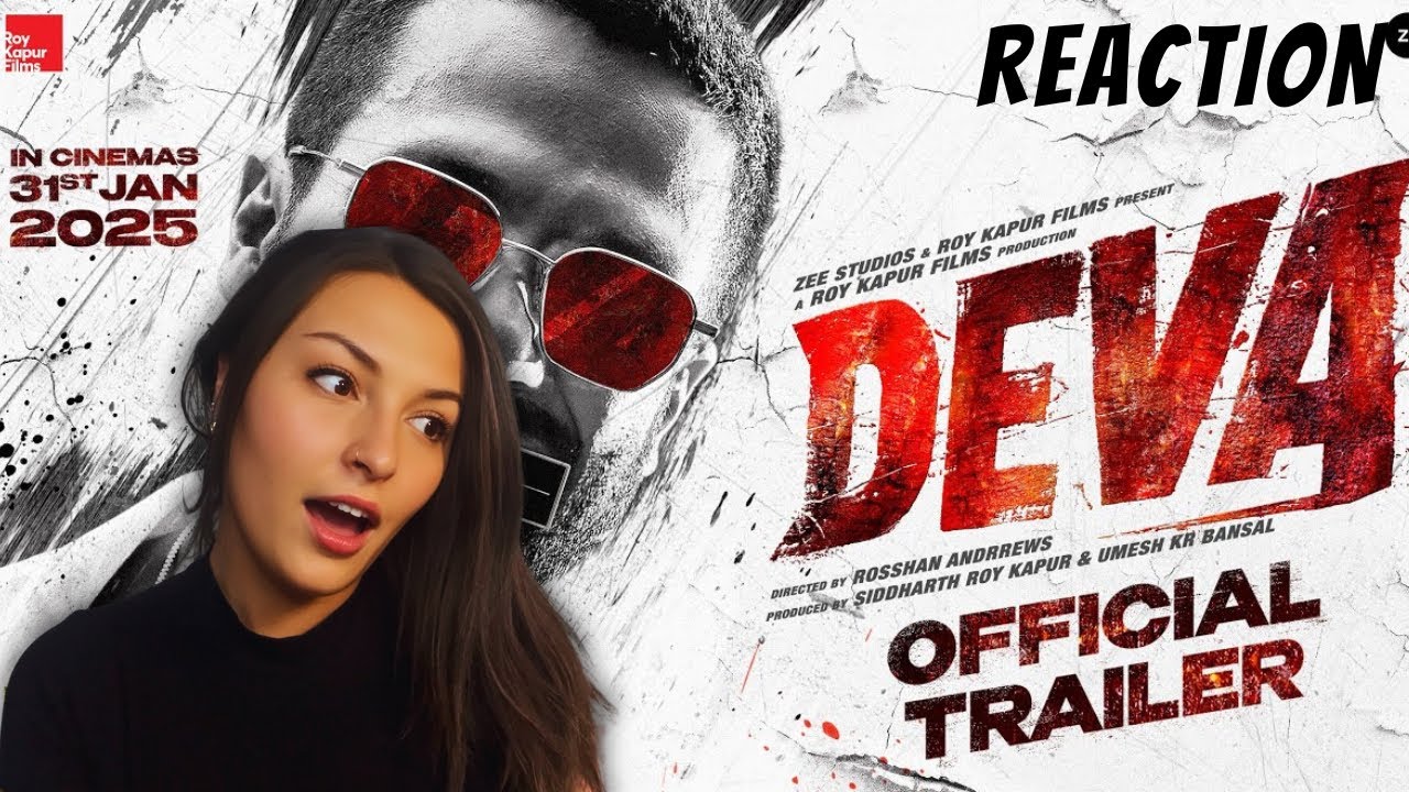 DEVA - Реакция официального трейлера | Шахид Капур | Пуджа Хегде | Россан Эндрюсс