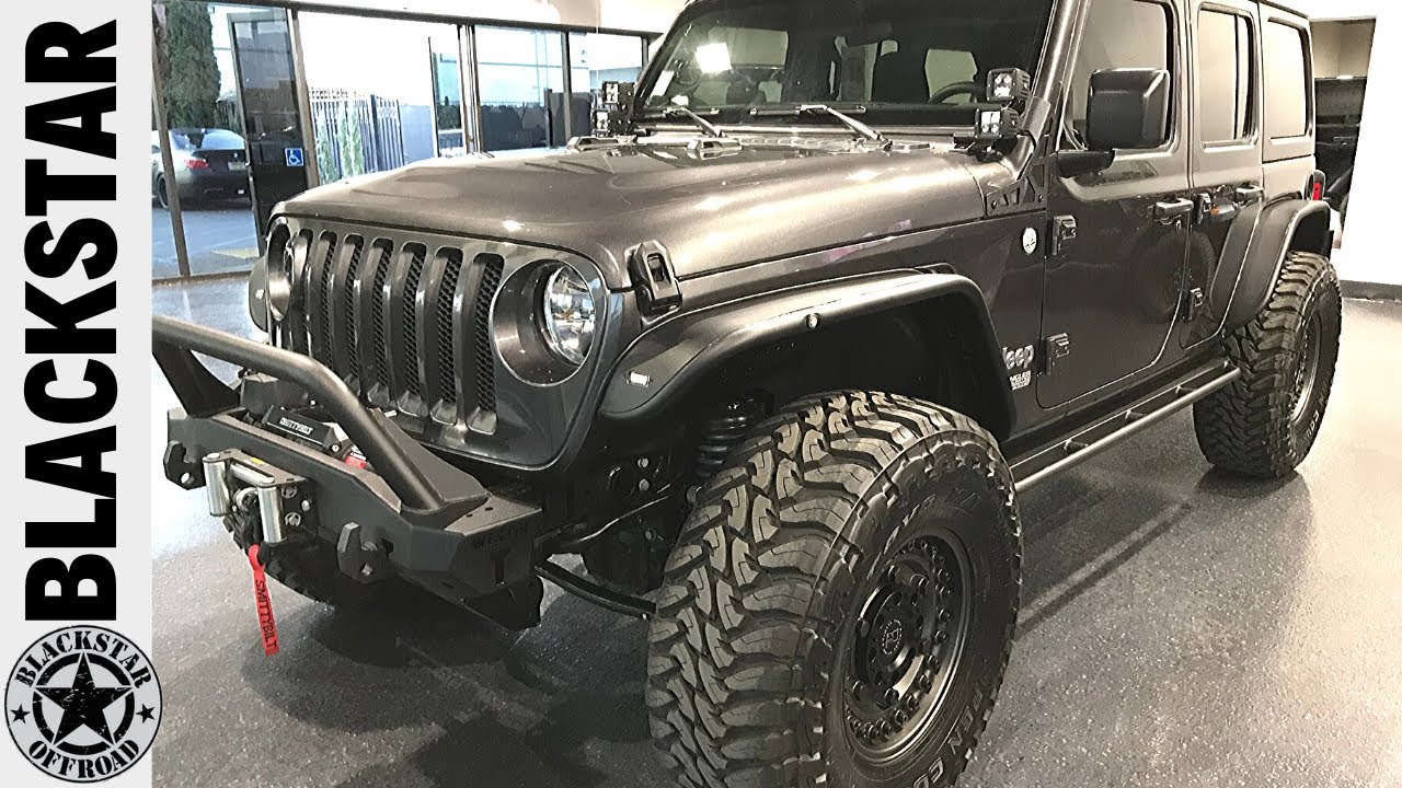 2018 Jeep Wrangler JL with Black Rhino Armory Wheels and Westin Steel Fenders and Bumper