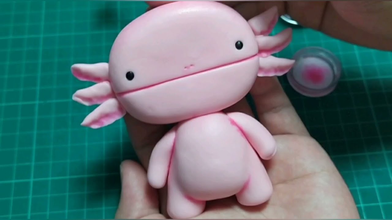 Fondant Axolotl Cake Topper (Part 1)