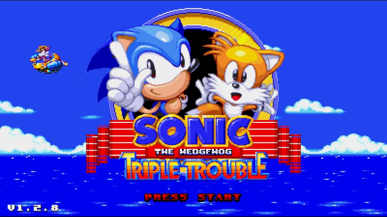Zerando Sonic Triple Trouble 16 Bit [PC] (Sonic e Tails) Todas as Esmeraldas & Sem morrer