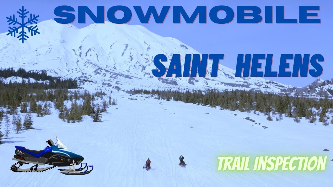 Mount Saint Helens National Volcanic Monument Snowmobile Adventure in Winter