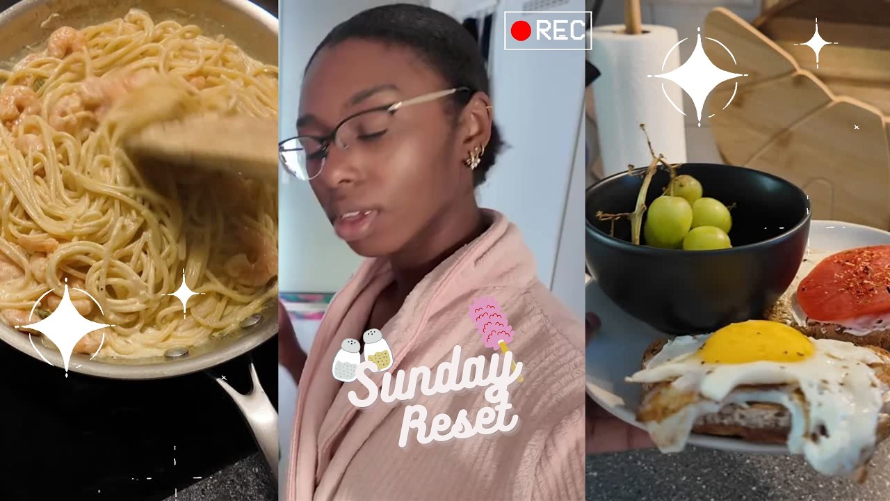 Sunday Reset: cook & clean with me 👩🏾‍🍳🫧