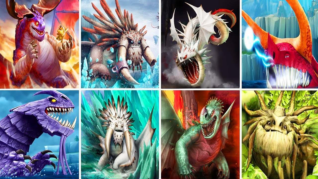 ALL 8 LEGENDARY DRAGONS ( Rise of Berk ) - Hồi Sinh Tất Cả Rồng Thần Huyền Thoại Siêu Cấp