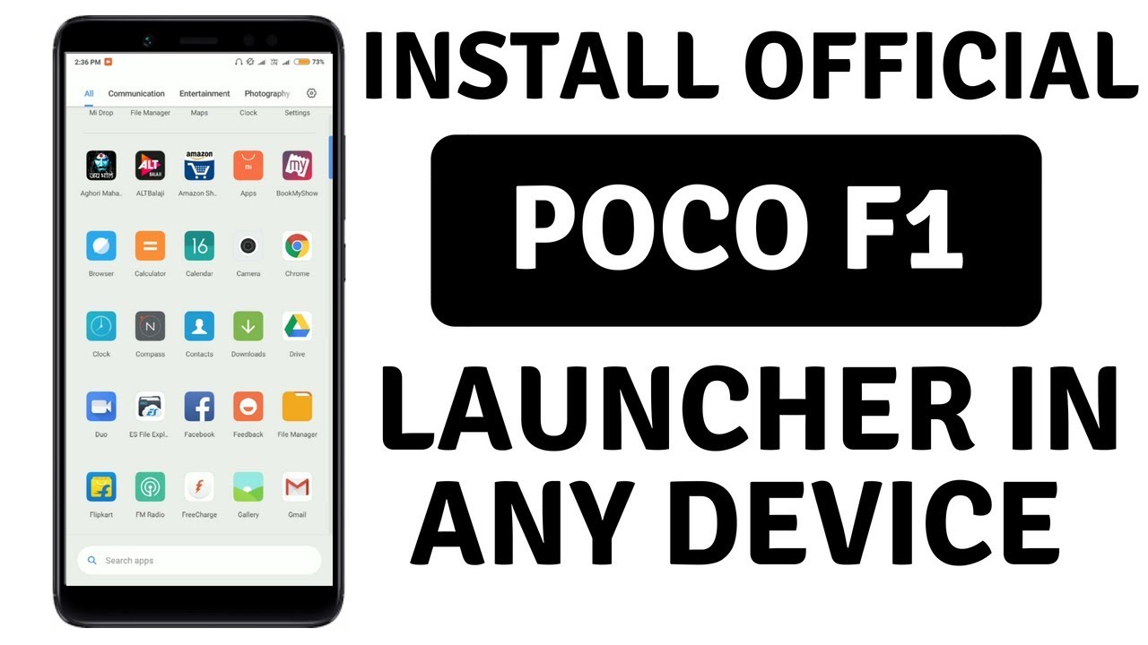Install Official Poco F1 Launcher In Any Device