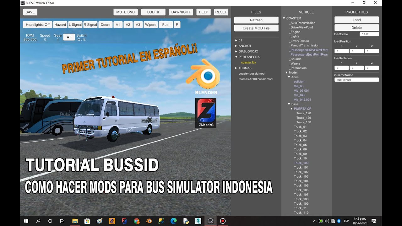 Tutorial Hacer Mods para Bussid en Español!!
