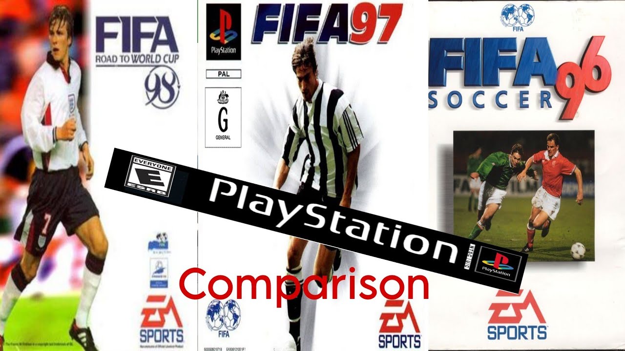 FIFA 98 Vs FIFA 97 VS 96 PS1 - Comparison