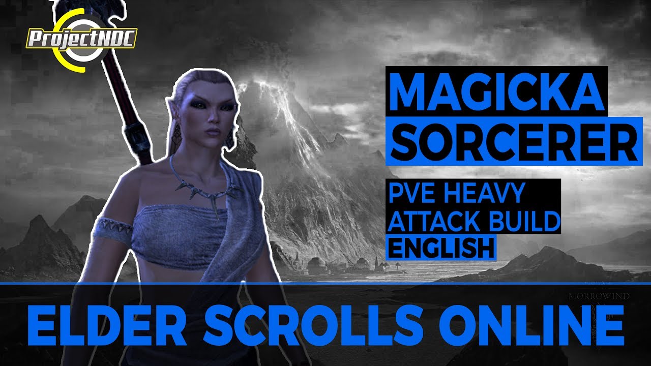 ESO - Magicka Sorcerer: PVE Heavy Attack Build for Morrowind (English)