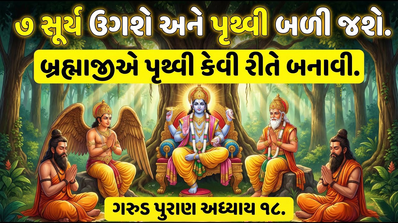 પૃથ્વી પર પહેલો માણસ કોણ હતો? સૃષ્ટિ સર્જનનું અદભુત રહસ્ય | Garud Puran Adhyay 18