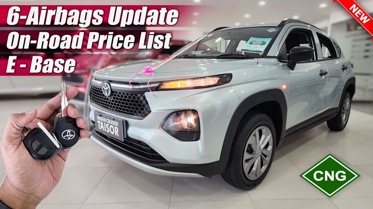2026 Toyota Taisor E Base CNG 6-Airbags with New On-Road Price List