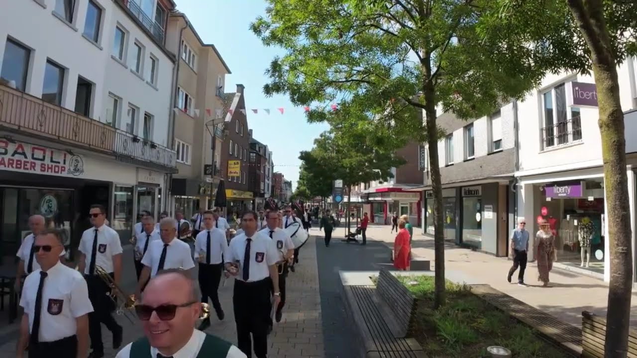 Weseler Bürger-Schützen-Fest 2024 - Marsch durch die Weseler Innenstadt 01.09.2024