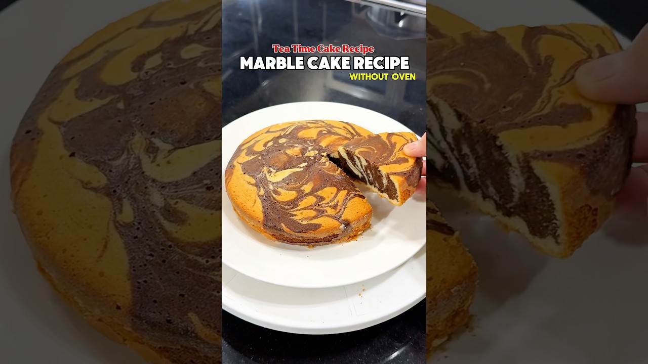 Marble Cake Without Oven || #food #cakerecipe #recipe #subscribe